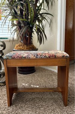 Vintage Art Deco Vanity Bench / Piano Stool