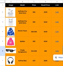 The Ultimate Reselling Vendor Spreadsheet