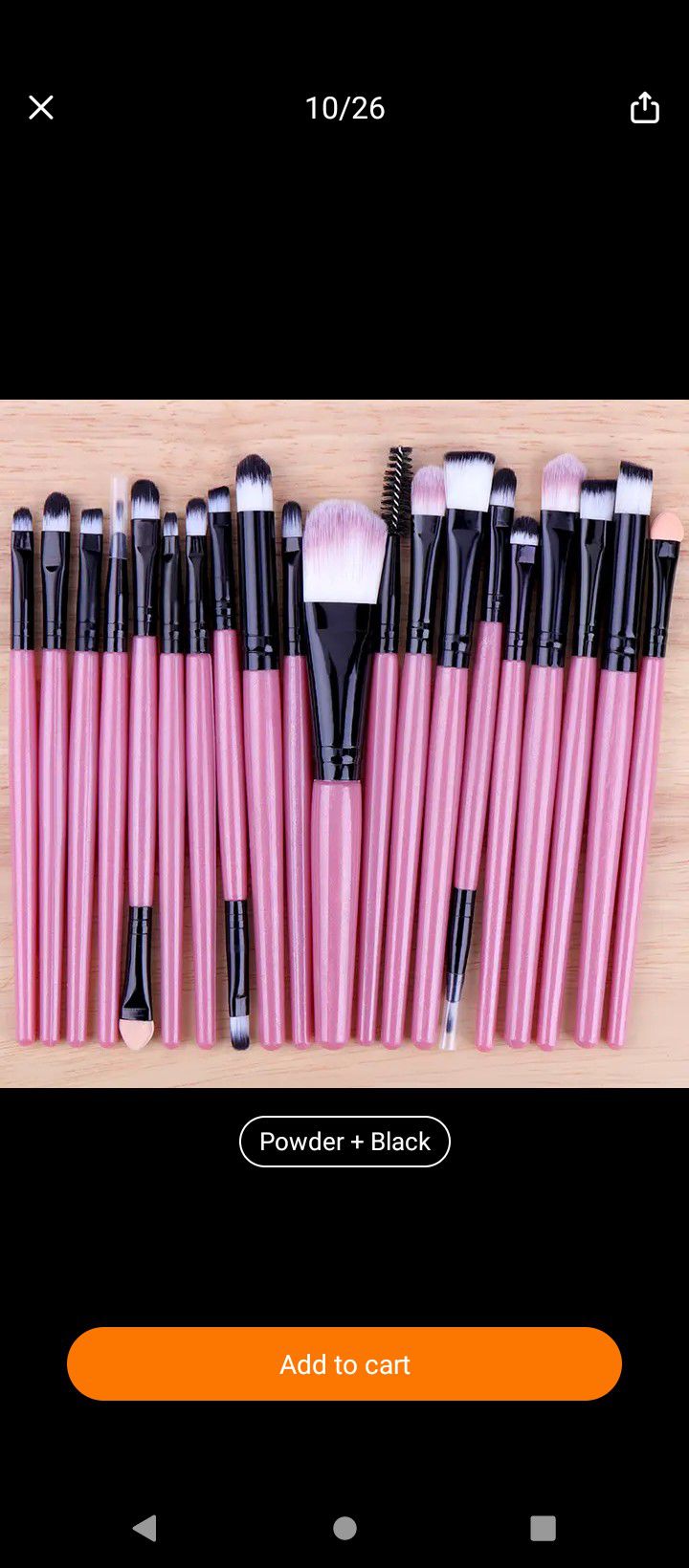 Purple Make Up Brushes ,