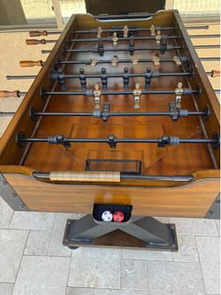 Foosball table, wood
