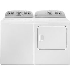 Top Load Whirlpool Washer & Whirlpool Dryer 