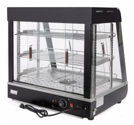27" Commercial Food Heating Display Warmer Cabinet Show Case Food Warm Countertop Pizza