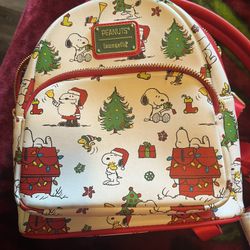 Loungefly Snoopy Backpack And Wallet 