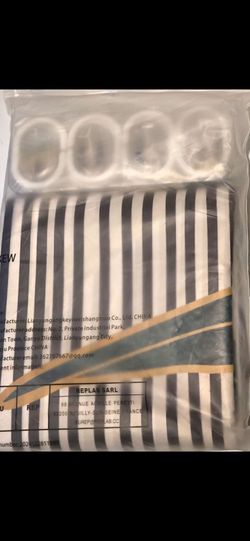 Shower curtain 72x 72 with rings, new, IKEA
