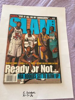 SLAM #15 Kobe Bryant 1st cover NBA Rookies Feb 1997 Newsstand Magazine