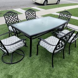 Martha Stewart Living 7 Piece Aluminum Patio Furniture 