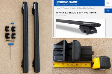 Rhino-Rack Vortex SX 54” Roof Rack Crossbars – Complete Set