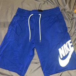 Blue nike shorts