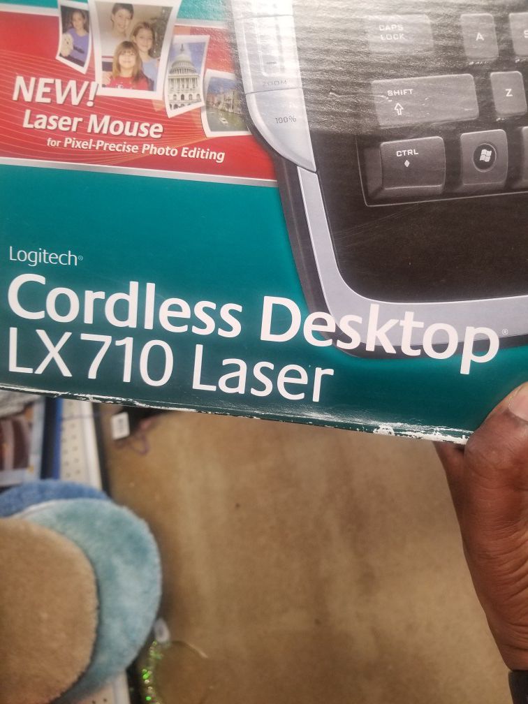 Keyboard (Teclado, y Logitech Cordless Desktop LX 710 Laser for Sale in Campbell, CA - OfferUp