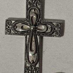 Sterling Silver Cross Double Sided