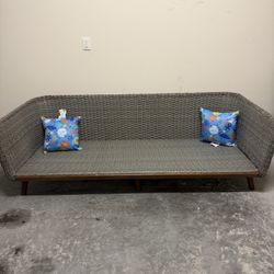 Resin Wicker Couch 