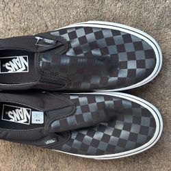 New Vans Black Checkerboard Shoes Size 8.5