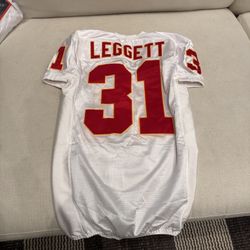 Maurice Leggett #31 KC Chiefs Team Player Issued & Worn Jersey NFL Valdosta St U