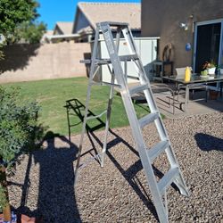 6 Ft Aluminum Ladder Lightweight Excellent Condition $35 Firm