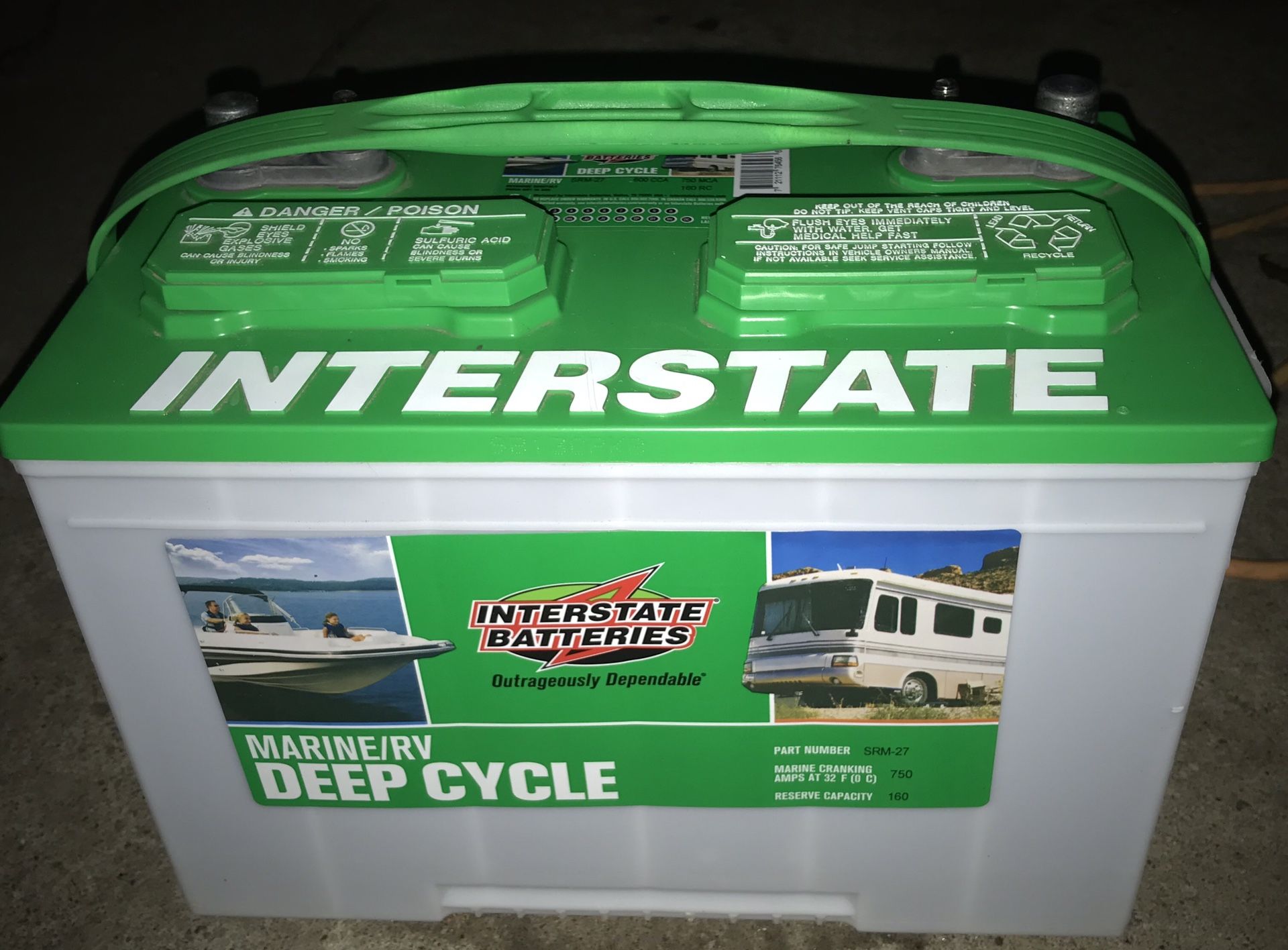 Brand new interstate battery deep cycle