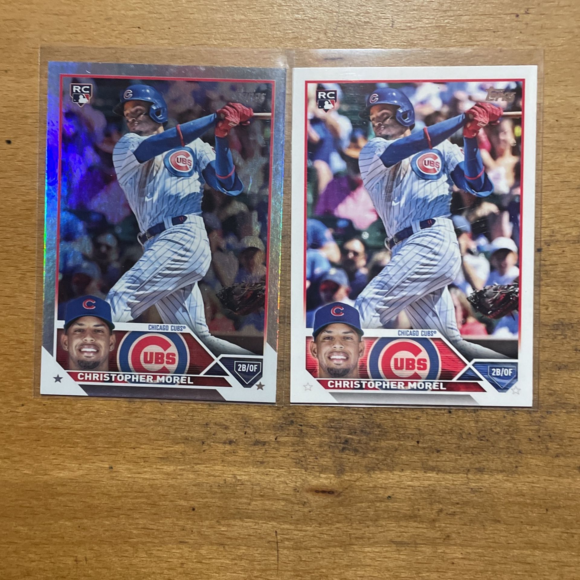 2023 TOPPS CHRISTOPHER MOREL 2 CARD ROOKIE LOT 