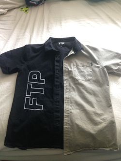 FTP button up size larg