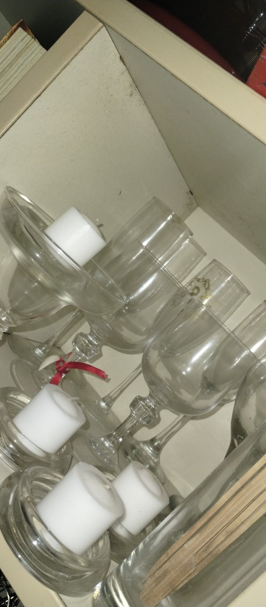 Wine Glasses And Candles Holder All 4 Dollars 
