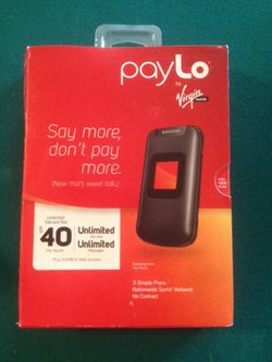 Pay-lo by virgin Samsung phone