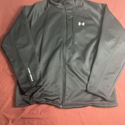 Under Armour Men's XL Black Polyester Jacket - Athletic Fit
