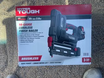 Hyper Tough 16-Gauge Cordless Finish Nailer 20V