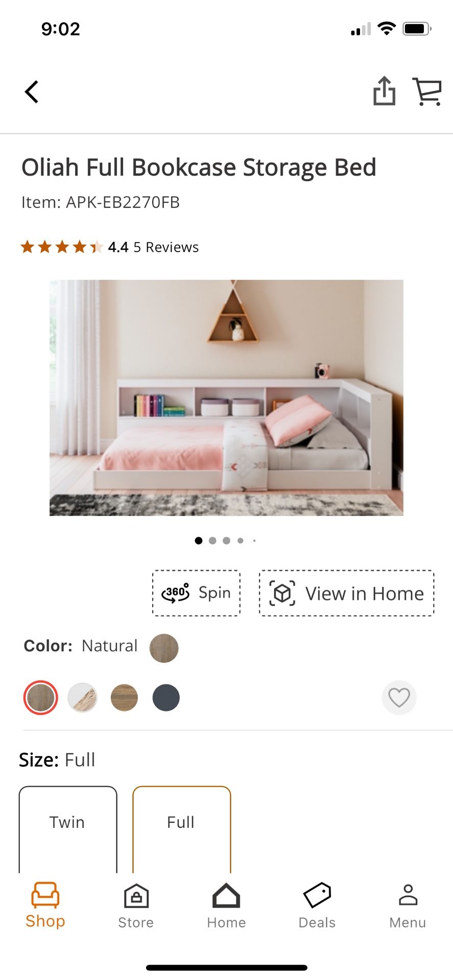 Ashley Furniture BRAND NEW IN BOXES FULL BOOKSHELF BED AND MATTRESS