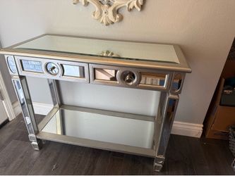 Mirrored console table