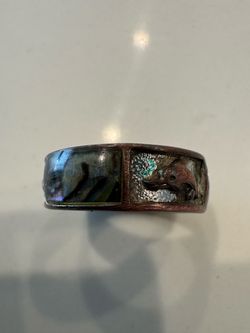 Abalone Shell Inlay Ring