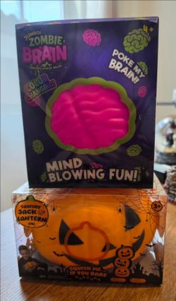 Halloween Squishy ( Pumpkin/Jack Lantern & Color Changing Brain)