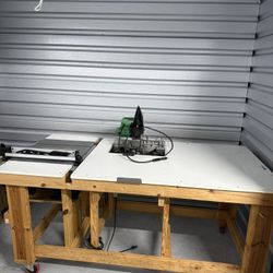 Woodworking Table with Saws