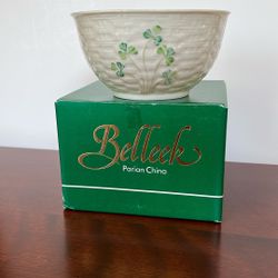Belleek Shamrock China Small Bowl