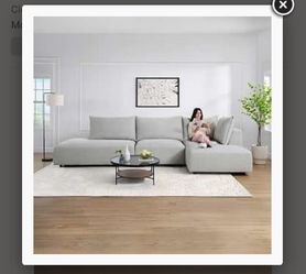 Grey Three PIECE Macon Modular Sectional 