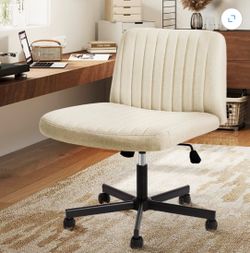 Wide Wheel Vanity Seat/ office desk, 360° Swivel, Height Adjustable