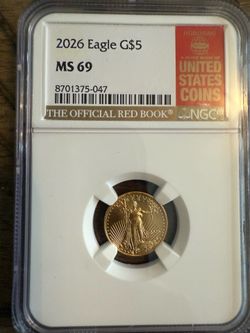 2026 $5 Gold Eagle 🦅 1/10 oz NGC