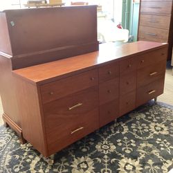Mid Century Twelve Drawer Lowboy