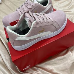 Suede Pink Womens Puma Steel toe shoe