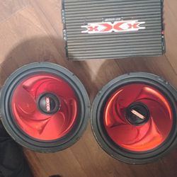 12in Subwoofers And Amp