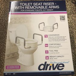Toilet Seat Riser With Removable Arms Standard Toilet Seat
