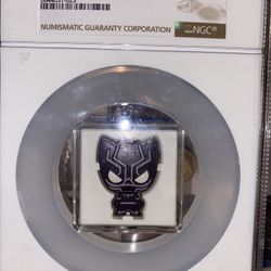 2023 Niue Marvel Black Panther 1oz Silver Proof Chibi Coin NGC 70 FR