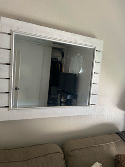 Large Wood Mirror