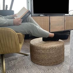 Jute Pouf Ottoman