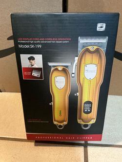 2Pcs Professional Combo Hair Clippers Kit.