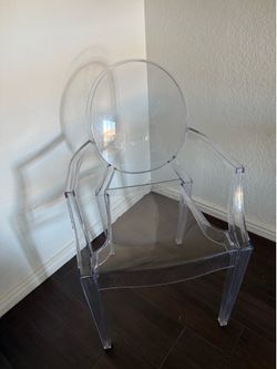 Modern Clear Acrylic Ghost Chairs Set of 4
