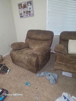 Brown Microfiber Recliner Chair