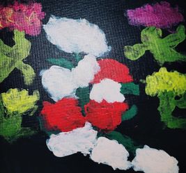Mexican flowers painting!