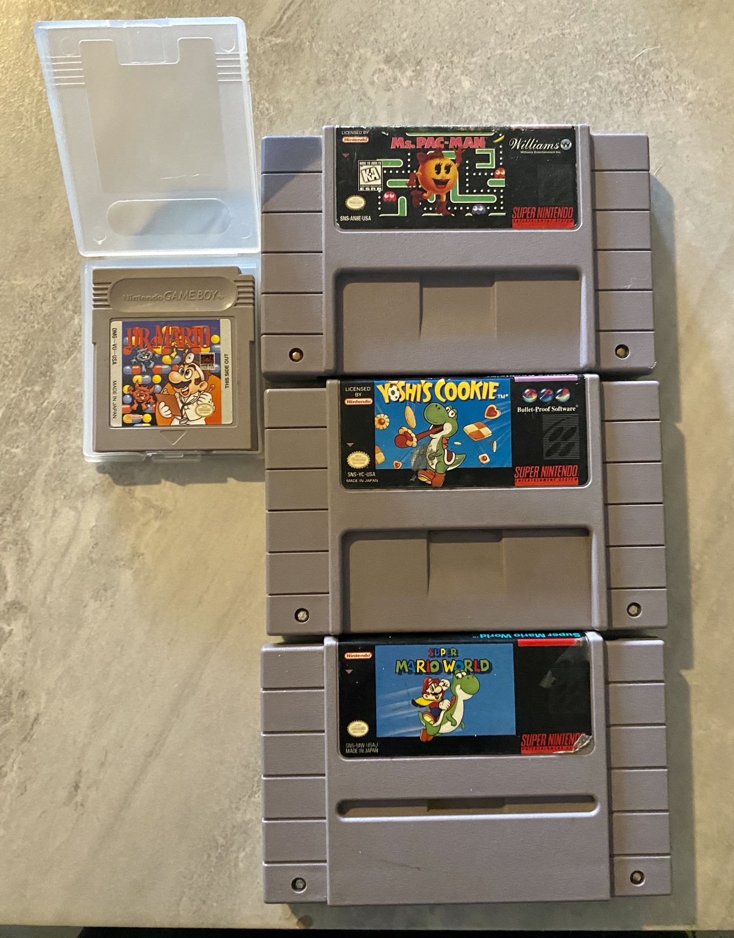 Super Nintendo And Gameboy Games Lot 