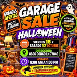 Garage sale 16 and 17 october