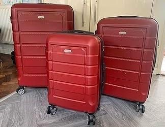 NEW Hardside Spinner Wheels Luggage Set W/ TSA Locks & Carry On Suitcase, Hardshell Suitcase Set !