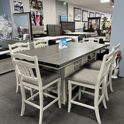 7PC Counter Height Dining Table Set 