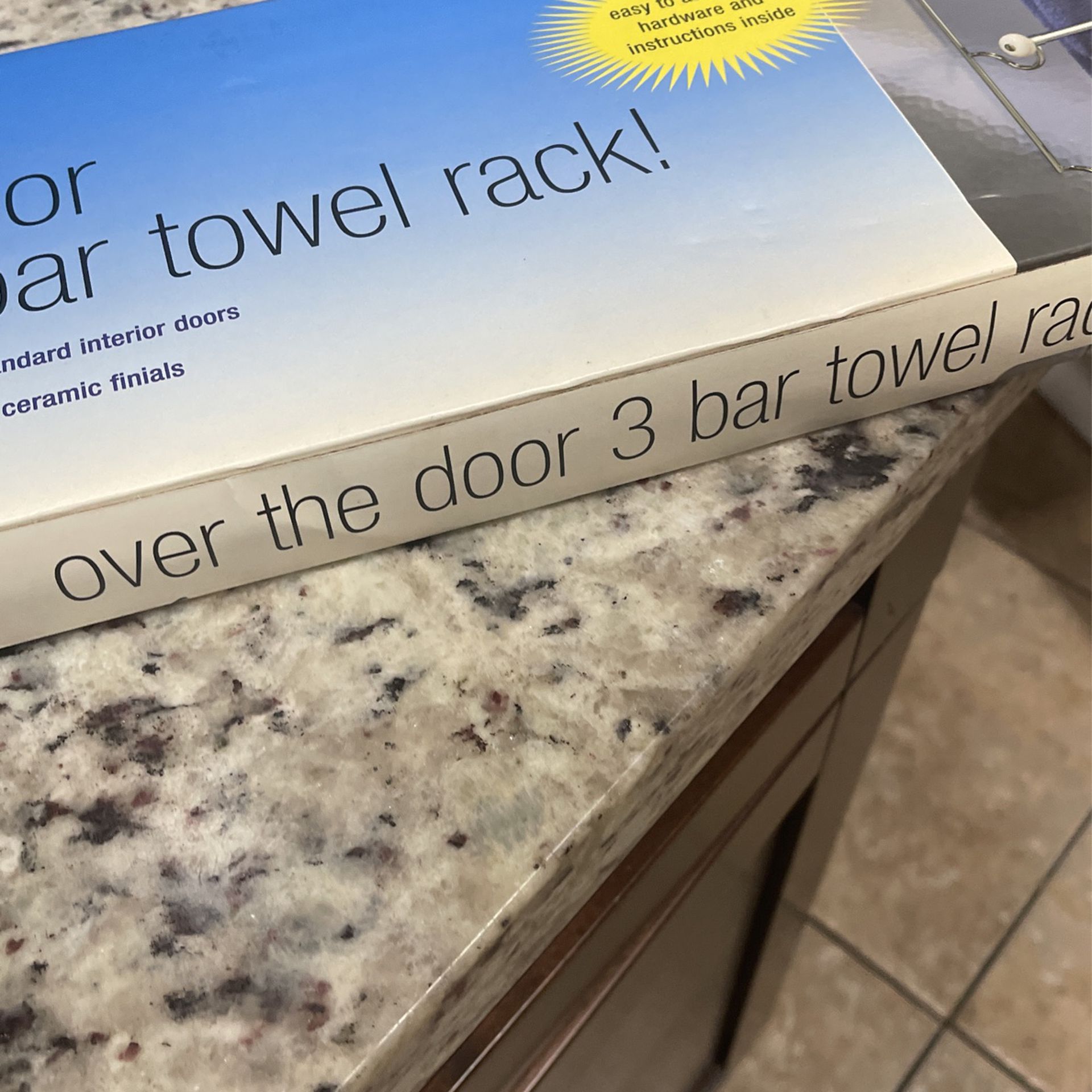 Over The Door 3 Bar Towel Rack 